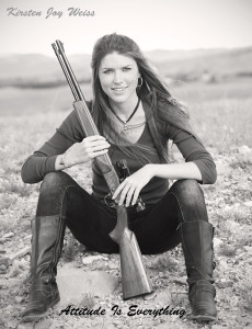Kirsten Joy Weiss Gun Rifle Woman Attitude is Everything