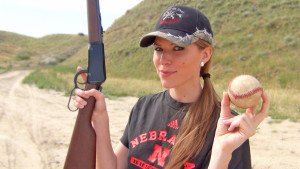 baseball and guns Kirsten Joy weiss shooting trick shot